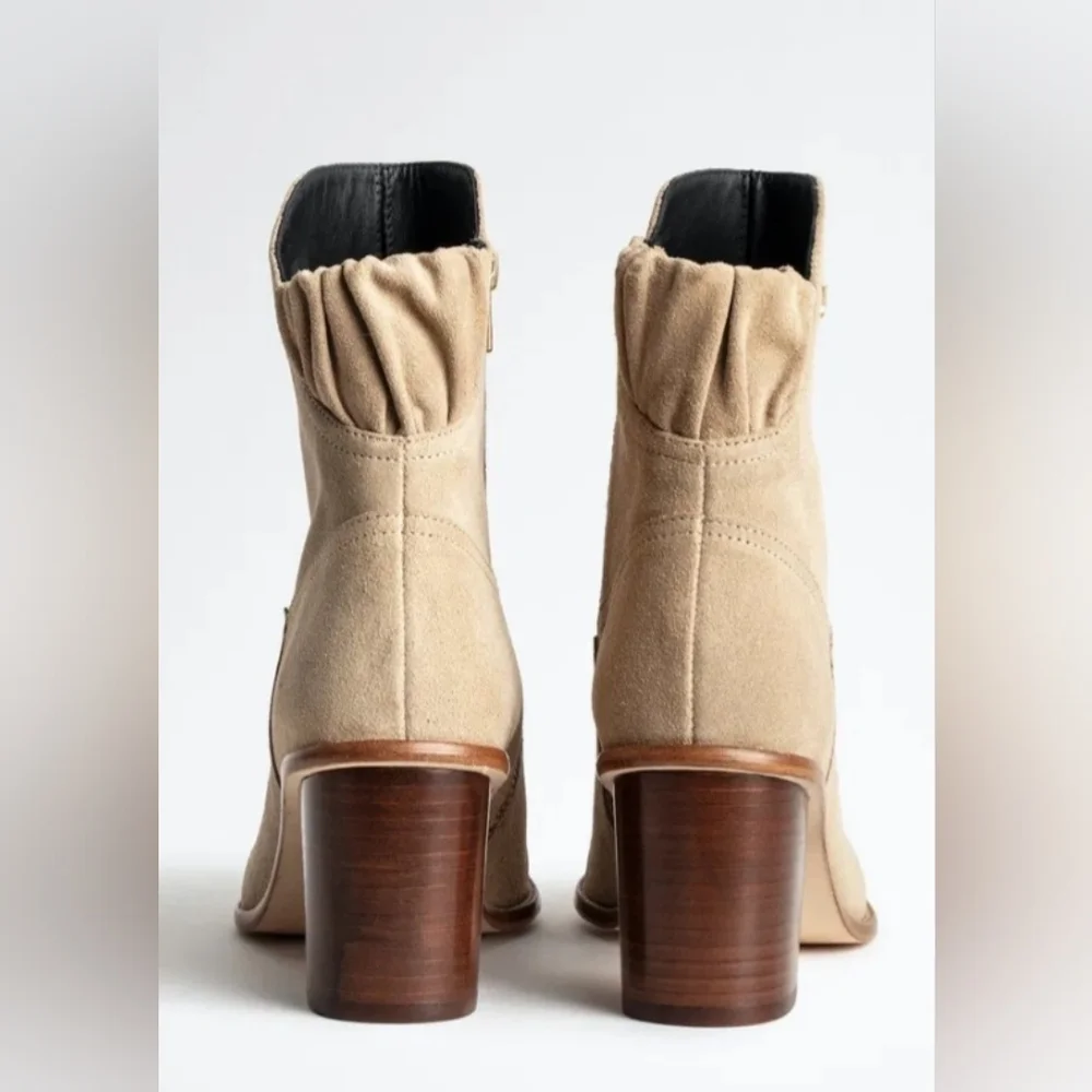 Zadig & Voltaire Lena Suede Ankle Boots Size 7.5